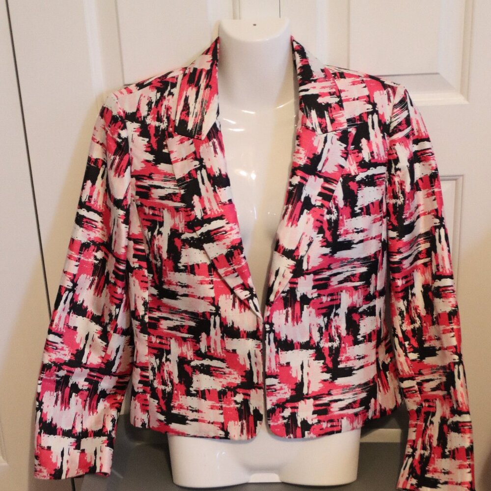 Jones Studio Separates Structured Blazer Pink/Bla… - image 1
